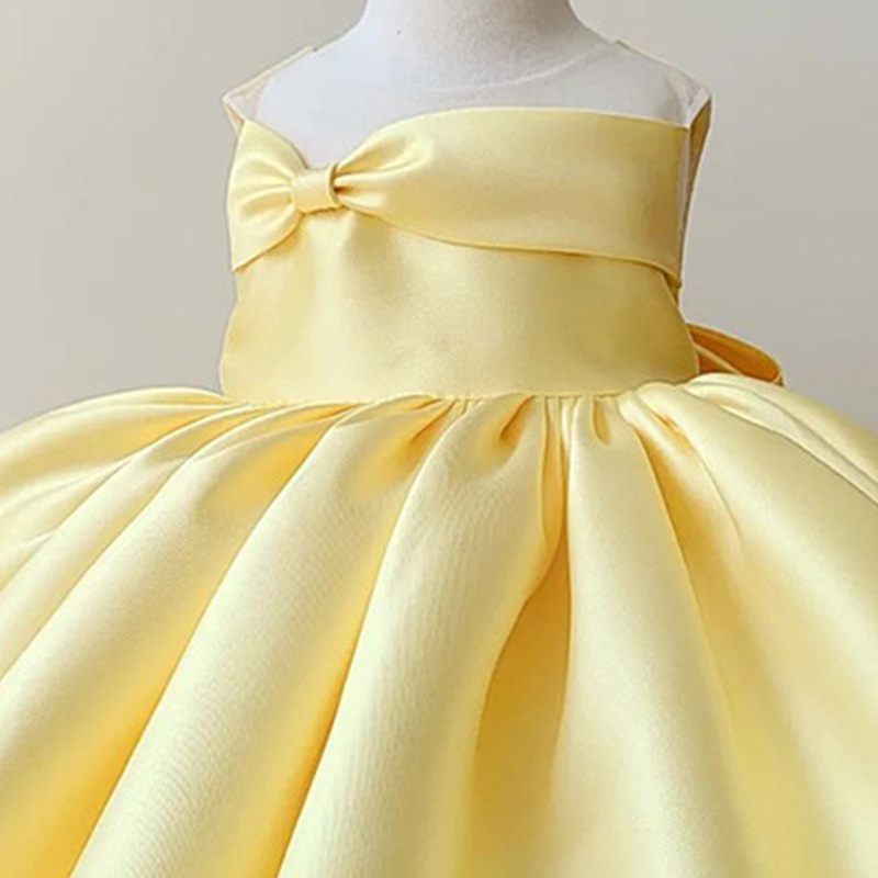 Satin Bow Sleeveless Midi Dresses - image 3