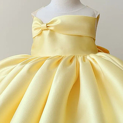 Satin Bow Sleeveless Midi Dresses - image 3