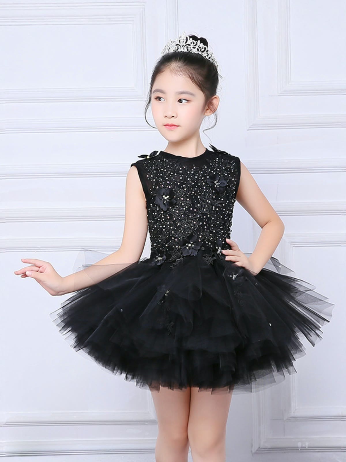 Mesh Rosette Sleeveless Midi Dresses - image 15