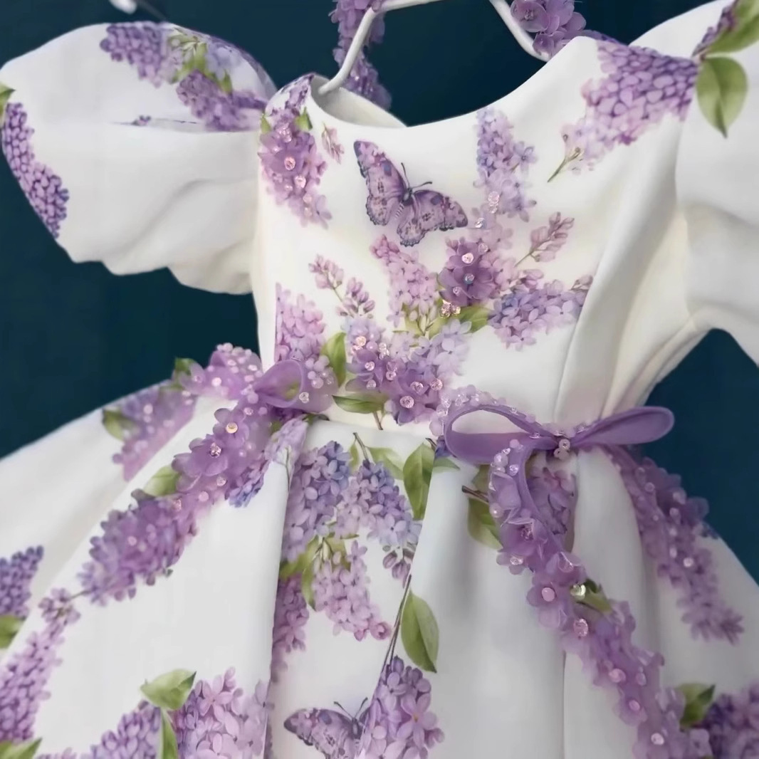 Organza Bow Short Sleeve Midi Dresses - image 8