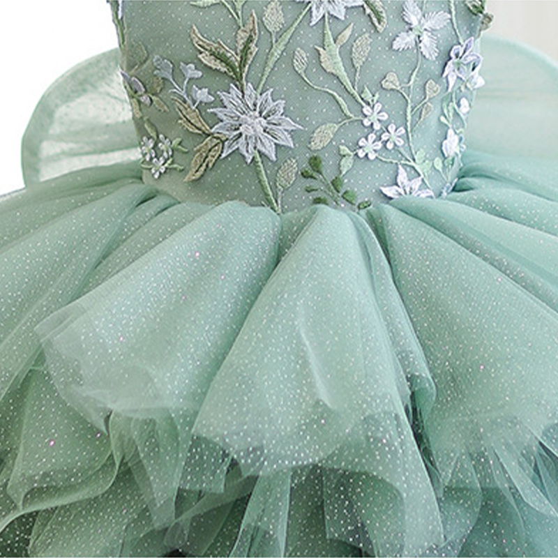 Mesh Embroidery Sleeveless Short Dresses - image 8