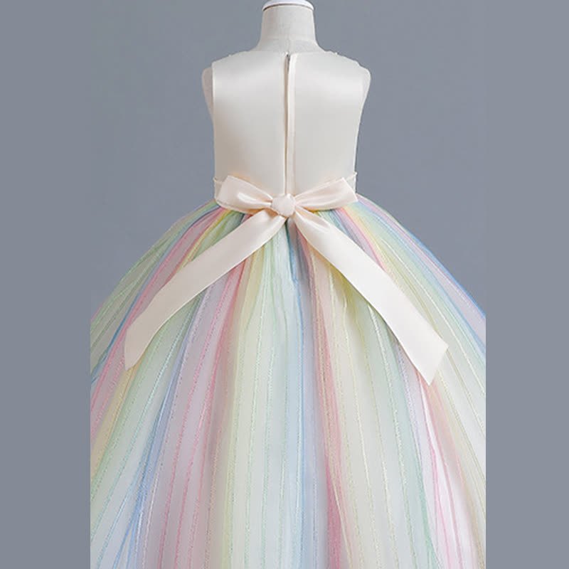 Chemical Fiber Blend Stitching Lace Sleeveless Maxi Dresses - image 9