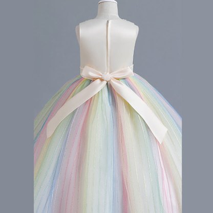 Chemical Fiber Blend Stitching Lace Sleeveless Maxi Dresses - image 9