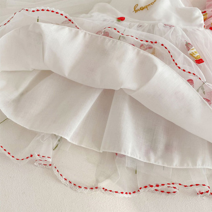  Mesh Bow Embroidery SleevelessMidi Dresses - image 10