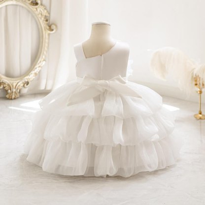 Chemical Fiber Blend Folds Rosette Sleeveless Midi Dresses - image 11