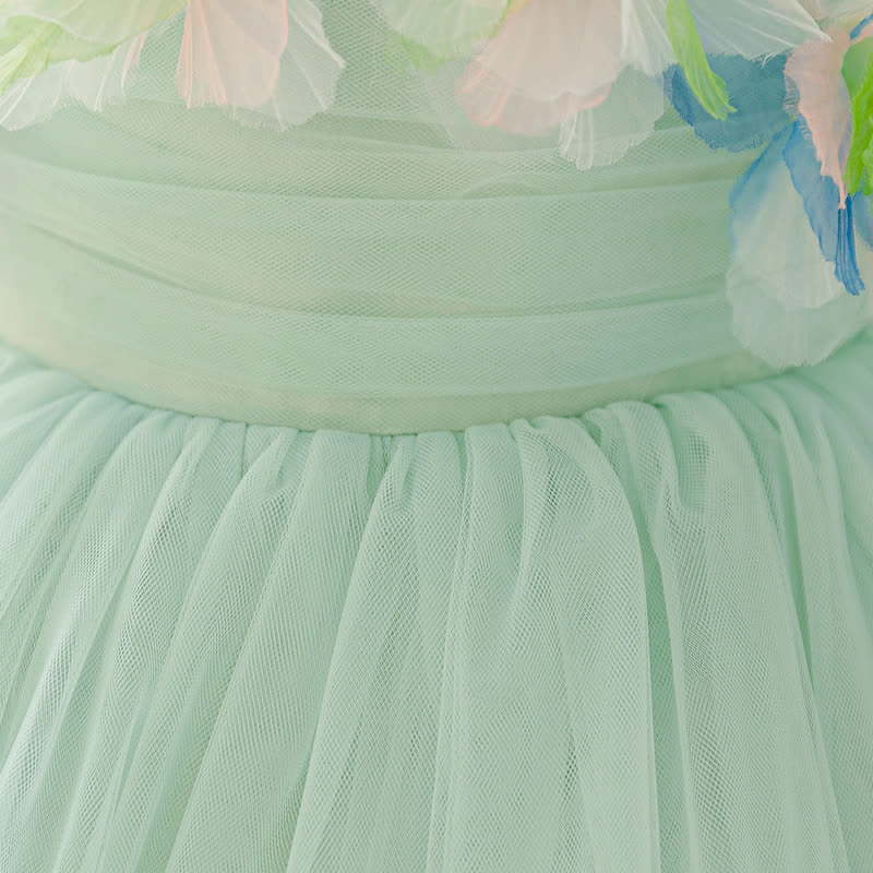 Mesh Rosette Sleeveless Midi Dresses - image 6