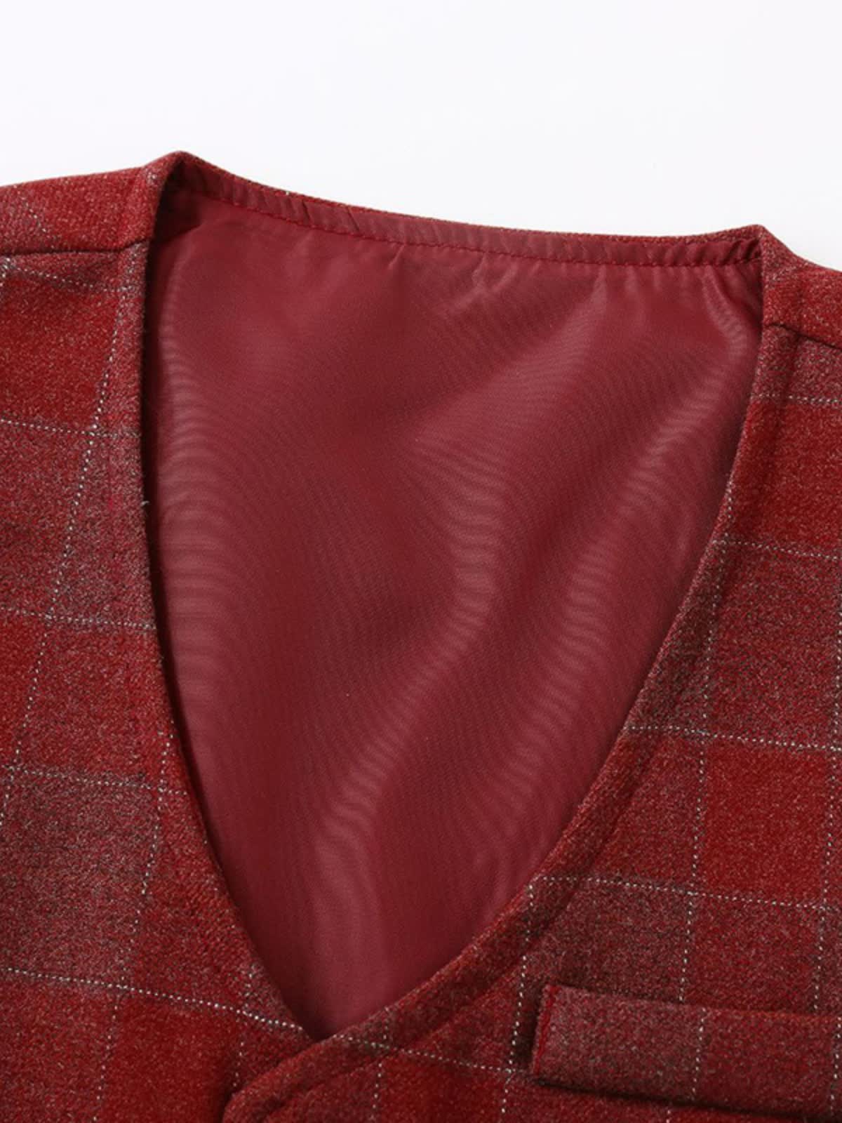 Cotton Bow Long Sleeve Regular 3-piece Formal Suit - image 39