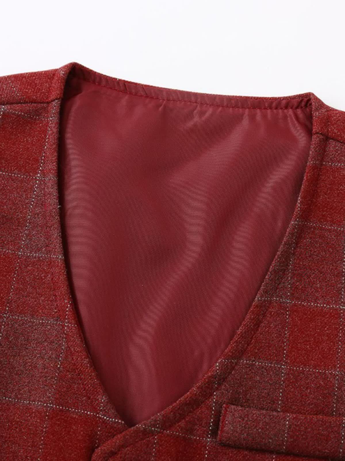 Cotton Bow Long Sleeve Regular 3-piece Formal Suit - image 39