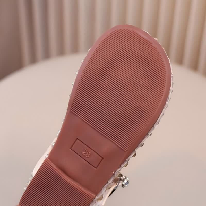Solid Rhinestones Round Toe Flats  - image 11