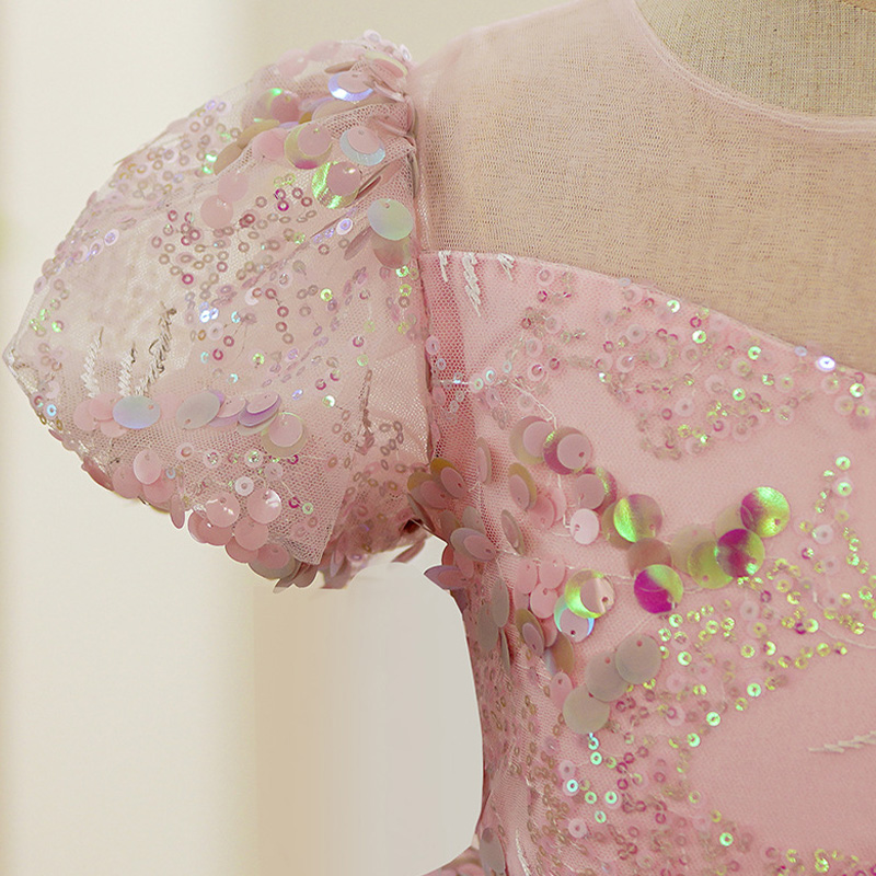 Mesh Sequins Applique Sleeveless Midi Dresses - image 3