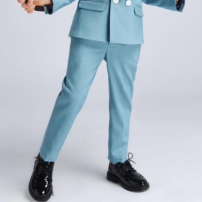 Chemical Fiber Blend Button Long Sleeve Regular Six-piece Formal Suit - image 15