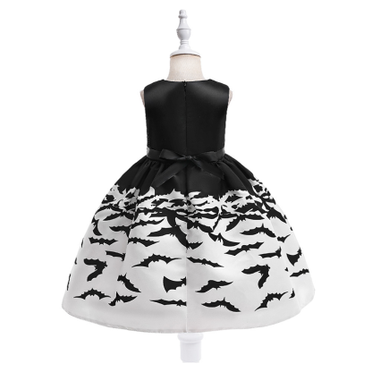 Chemical Fiber Blend Printing Sleeveless Mid-long Dresses - image 8