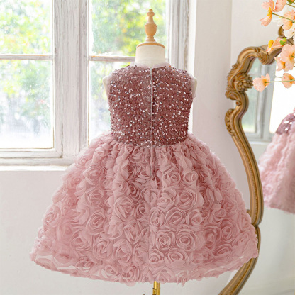 Glitter Bow Sleeveless Midi Dresses - image 3