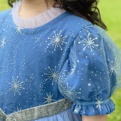 Mesh Hollow Out Short Sleeve Long Dresses - image 9