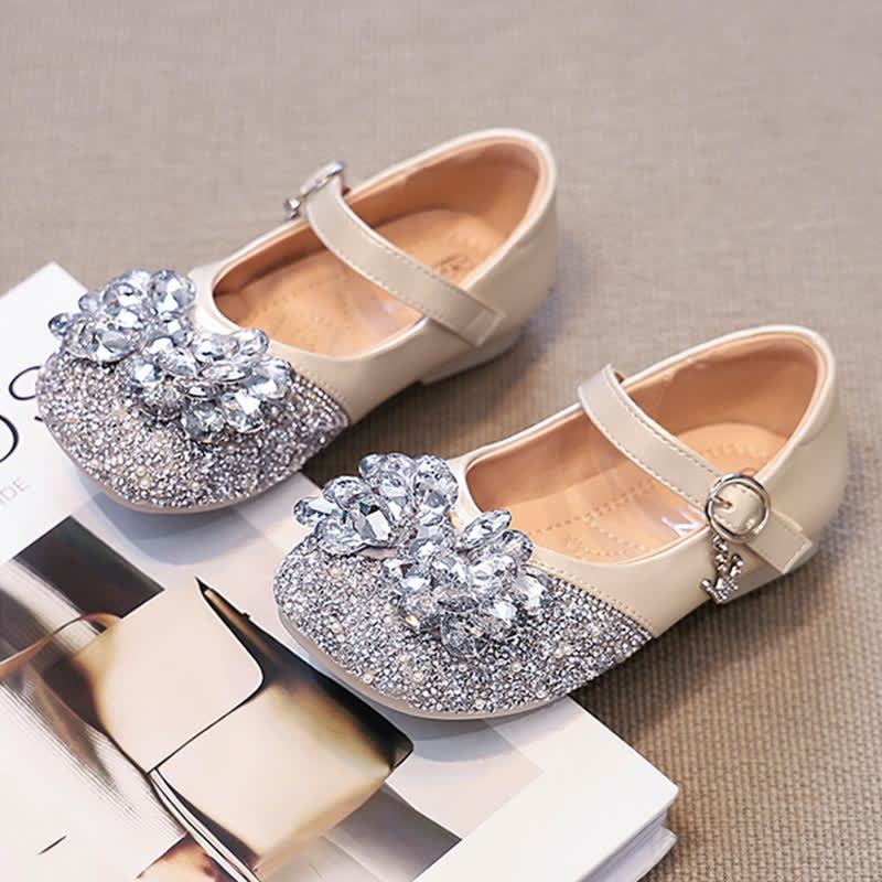 Solid Rhinestones Round Toe Flats  - image 11
