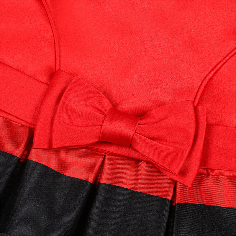 Satin Bow Cap Sleeve Regular Dresses - image 14