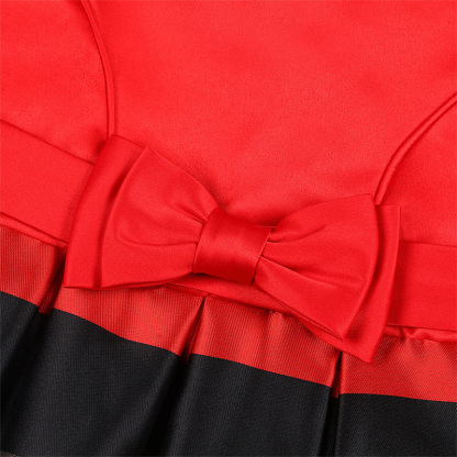 Satin Bow Cap Sleeve Regular Dresses - image 14