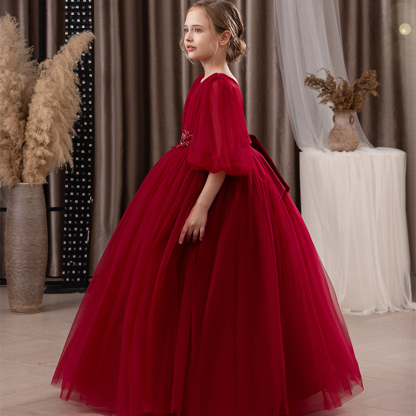 Mesh Folds Bow Sleeveless Regular Dresses - image 18