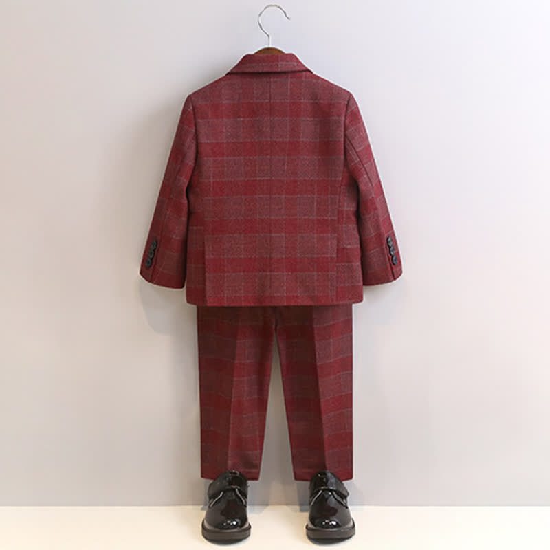 [Archive Sale] Chemical Fiber Blend Buckle Long Sleeve Regular 5-piece Formal Suit - image 9