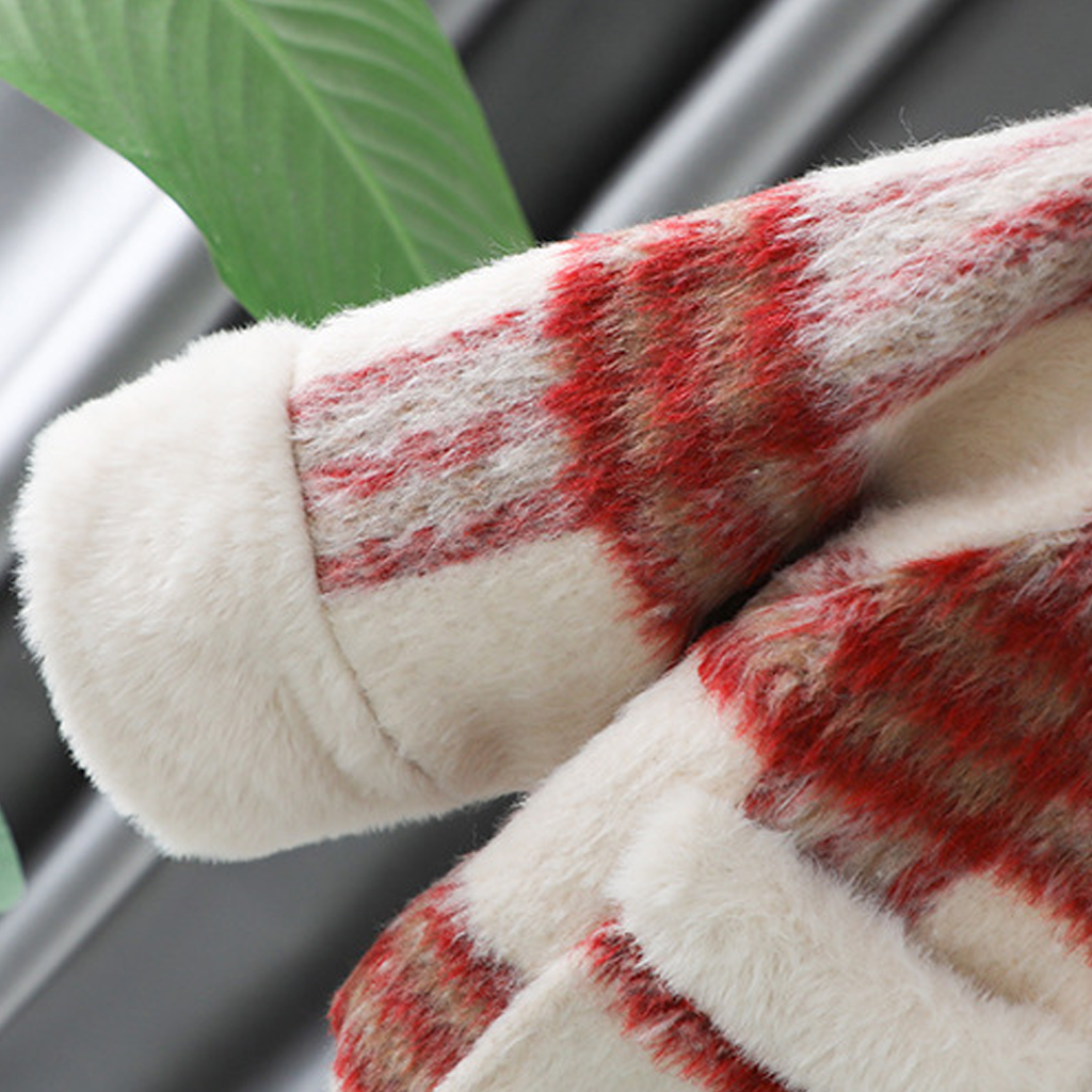 Woolen Fur Long Sleeve Short Two-piece Set - image 13