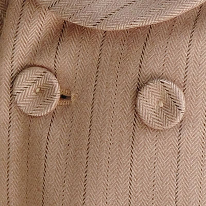 Cotton-blend Button Pocket Stitching Long Sleeve Regular Six-piece Formal Suit - image 7