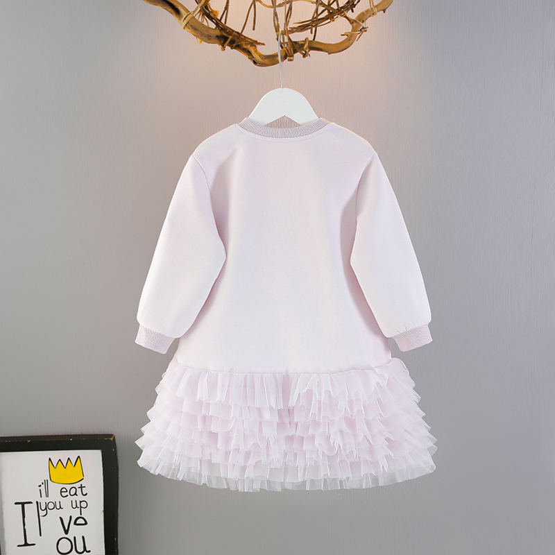 [Archive Sale] Fleece Fabric Pendant Long Sleeve Midi Dresses - image 3