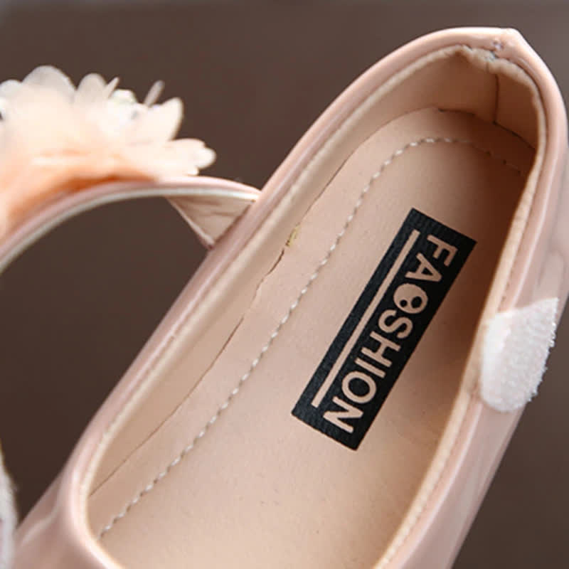 Solid Rosette Almond Toe Mary Janes - image 9