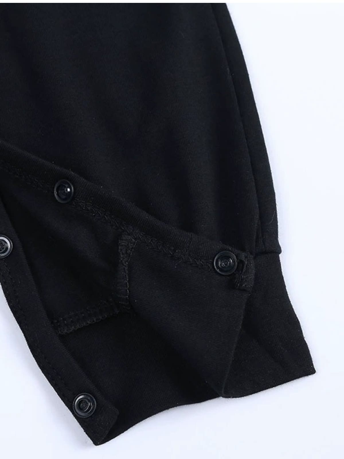 100% Cotton Button Long Sleeve Short Bodysuit - image 9