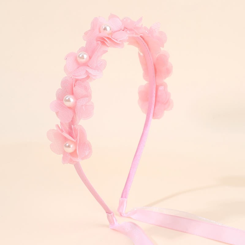 Solid Rosette Hairband - Pink - 0-16Y - image 1