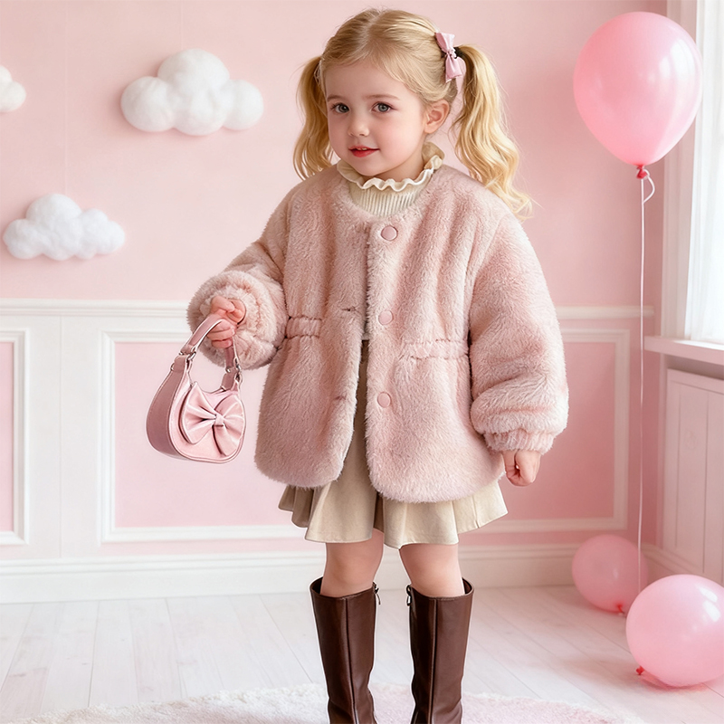 Faux Fur Fleece Long Sleeve Regular Outerwears - image 5