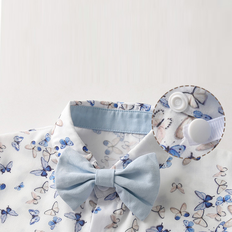 Cotton Bow Long Sleeve Two-piece Set - image 7
