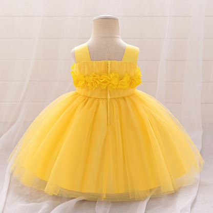 Mesh Rosette Sleeveless Midi Dresses - image 15