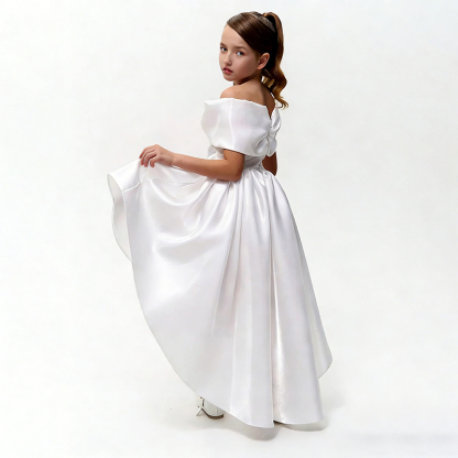 Satin Bow Sleeveless Midi Dresses - image 4