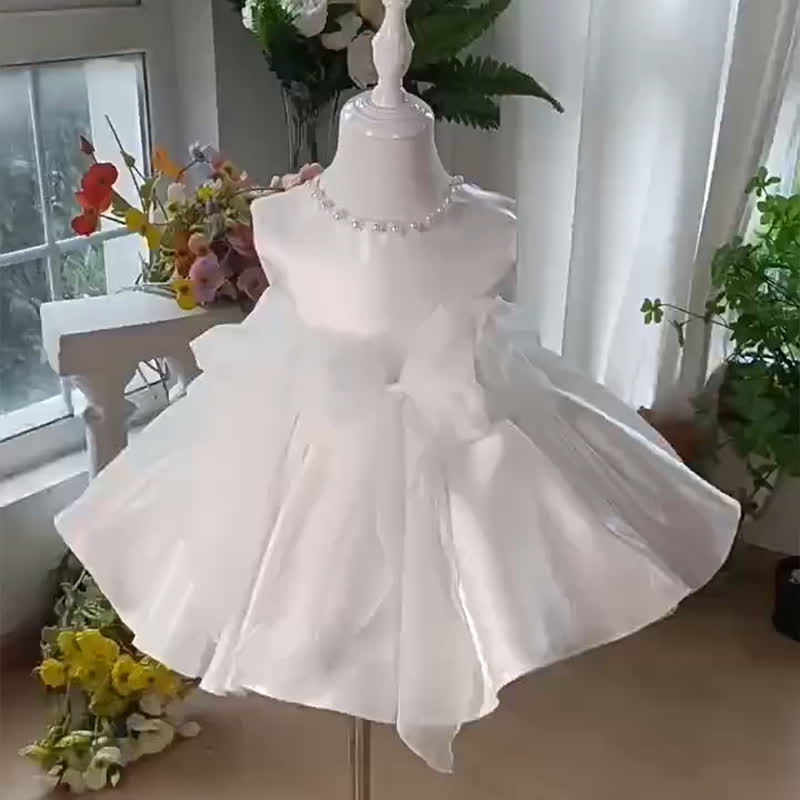Chemical Fiber Blend  Bow Sleeveless Midi Dresses - image 6