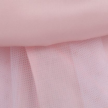 Mesh Lace Glitter Short Sleeve Mid-long Dresses - image 6