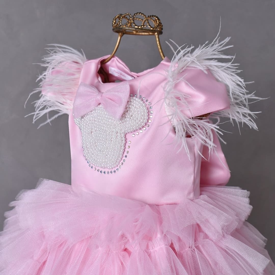 Mesh Backless Feather-trimmed Sleeveless Midi Dresses - image 6