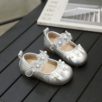 Solid Rosette Round Toe Mary Janes - image 9