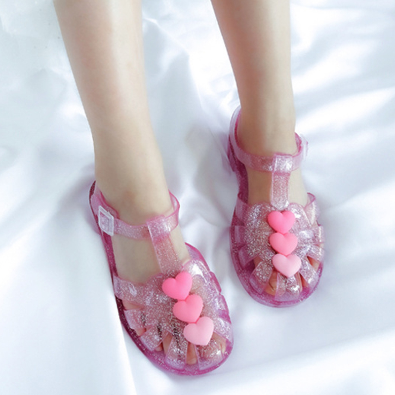 Solid Embellished Round Toe Sandals - image 3