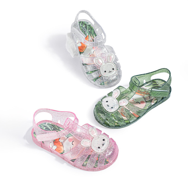 Cartoon Glitter Round Toe Sandals - image 17