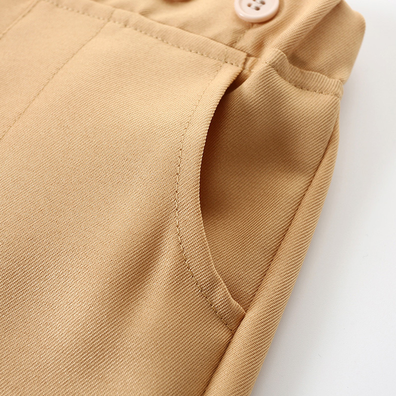 [Archive Sale] Cotton-blend Bow Overalls Long Sleeve Regular Two-piece Set - image 12