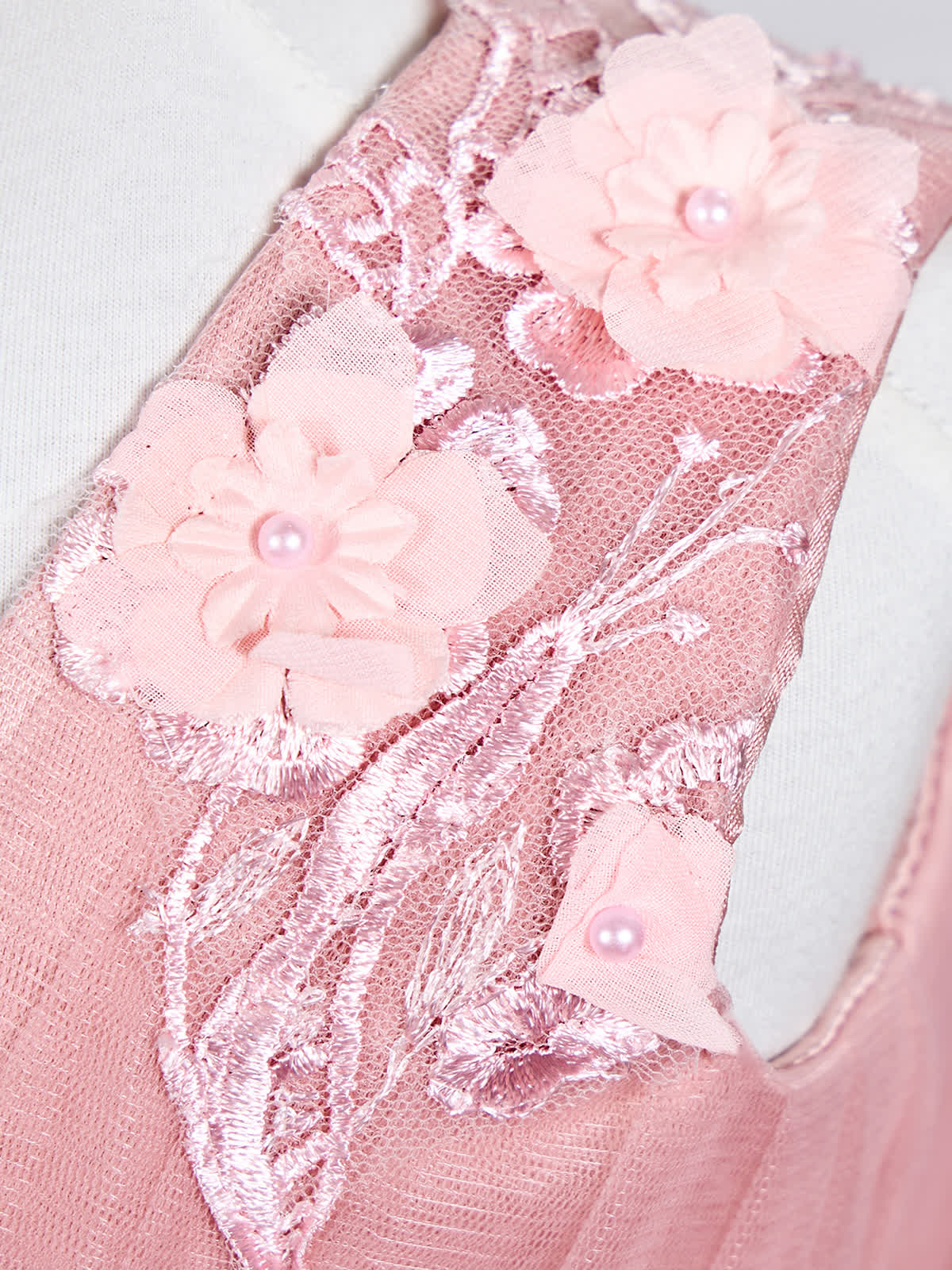Mesh Rosette Sleeveless Midi Dresses - image 8