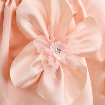 Satin Rosette Sleeveless Midi Dresses - image 6