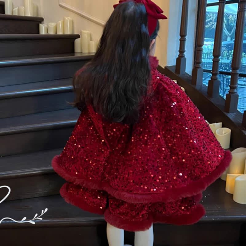 Glitter Feather-trimmed Long Sleeve Midi Dresses - image 6