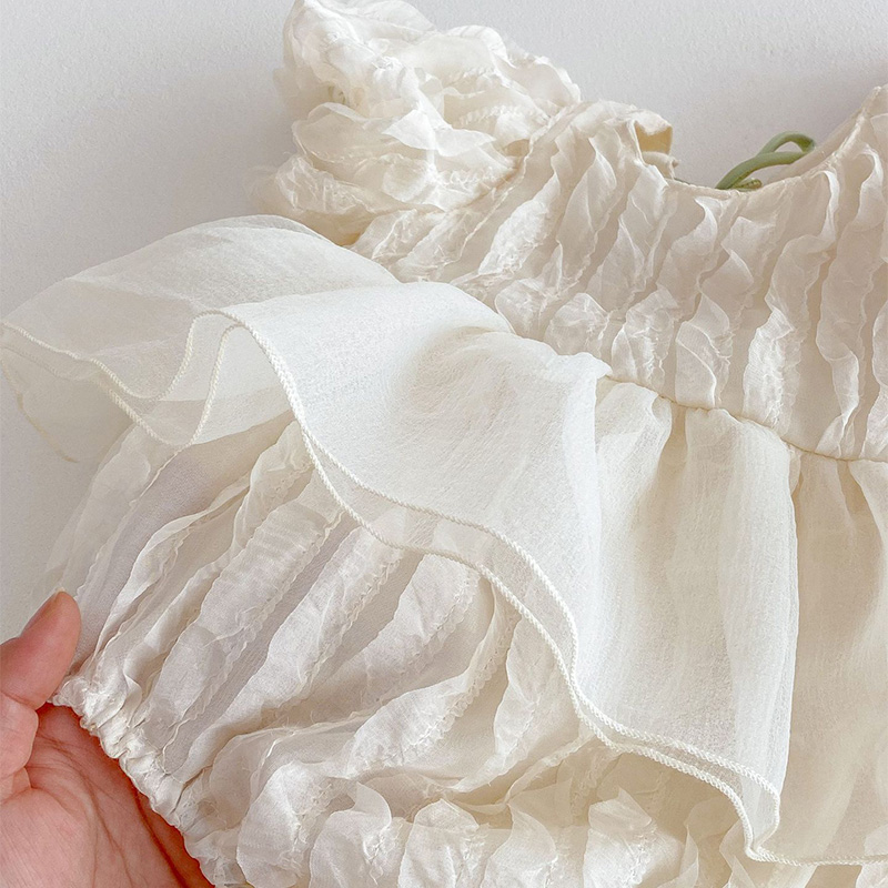 Chiffon Rosette Short Sleeve Regular Dresses - image 13