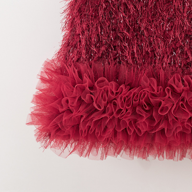 Faux Fur Split Joint Sleeveless Midi Dresses - image 11