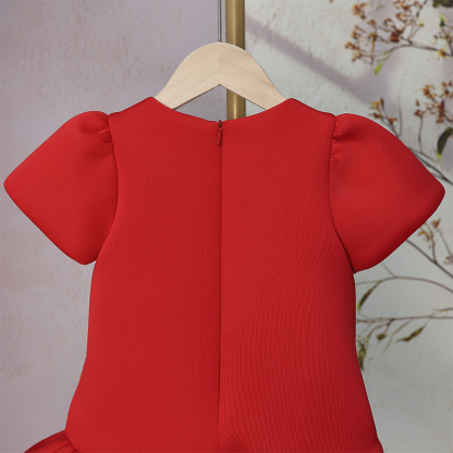 SCUBA KNIT Beaded Embellished Short Sleeve Mid-long Dresses - image 12