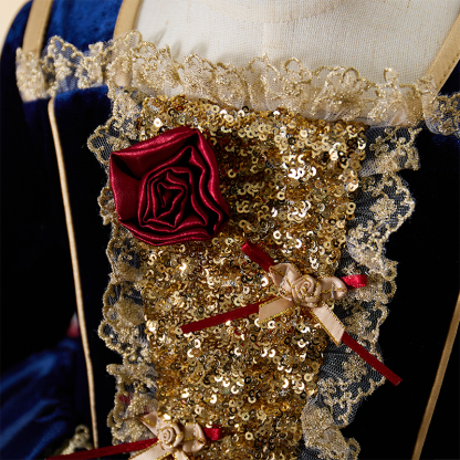 Velvet Folds Long Sleeve Midi Dresses - image 5