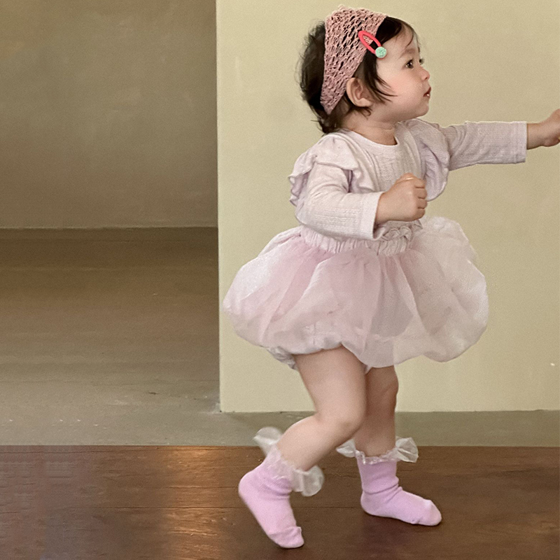 [Archive Sale] Mesh Split Joint Long Sleeve Midi Two-piece Set - image 9