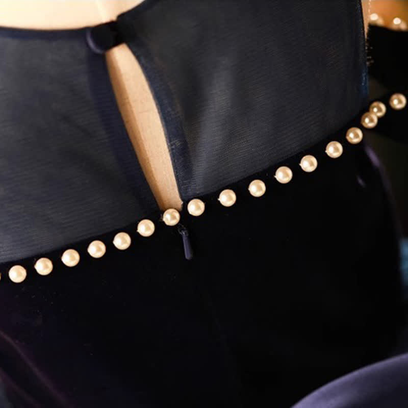 [Archive Sale] Mesh Split Joint Sleeveless Midi Dresses - image 7