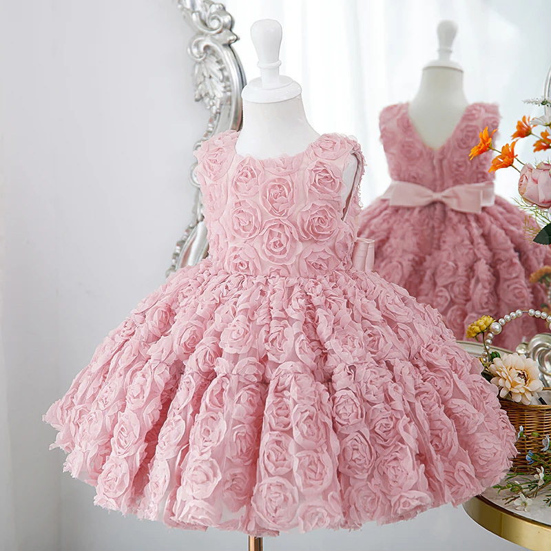 Chiffon Bow Sleeveless Mid-long Dresses - image 3